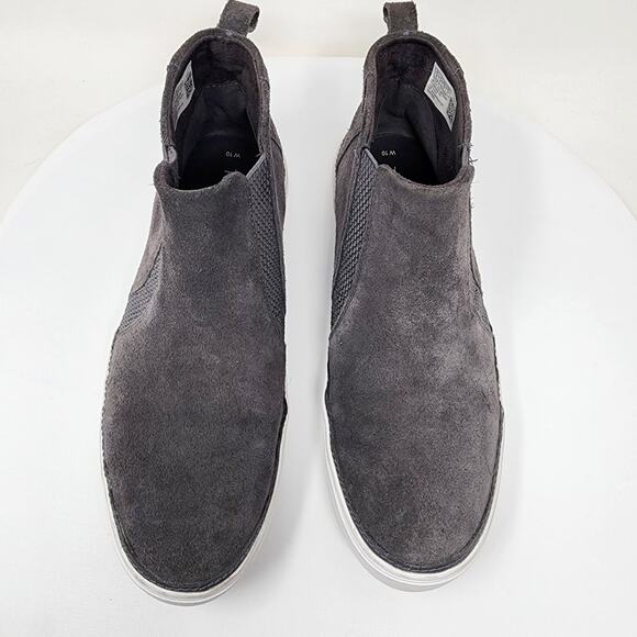 TOMS Bryce Chukka Sneaker Women 10 Grey Suede High Top Pull On Shoes 10017452 - Picture 6 of 11